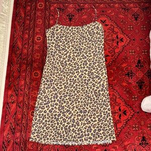Abercrombie Leopard Print Slip Dress petite